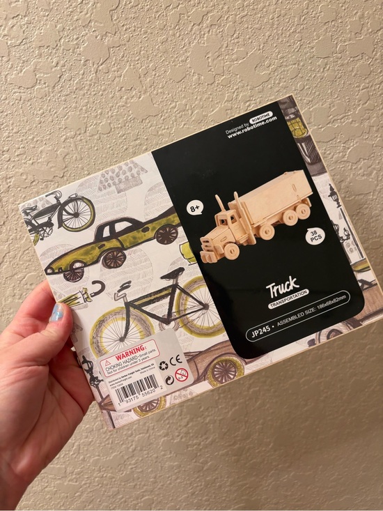 Robotime Other - Wooden Truck Puzzle Building Kit - Natural Wood - JP245 Robotime Design NEW!!